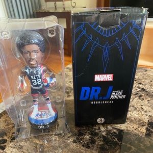 Dr J Julius Erving Marvel Bobblehead Bk. Nets